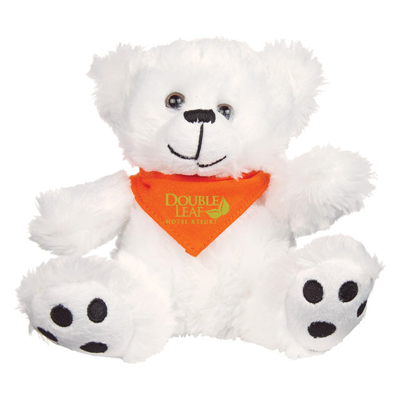 6 Inch Big Paw Bear With Bandana