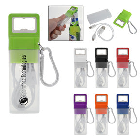 3 In 1 Ensemble Charging Cable Set With Bottle Opener