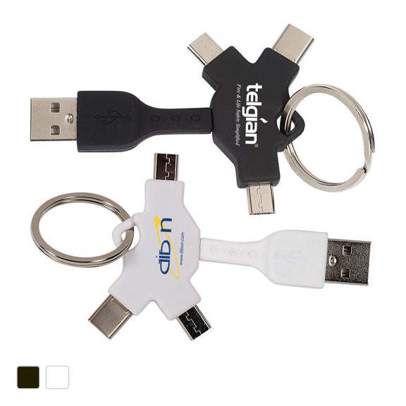 Multi USB Cable Keychain