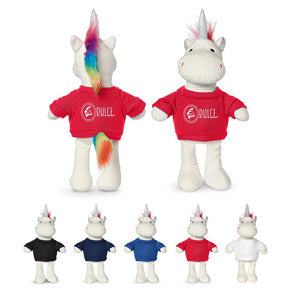 8.5 Plush Unicorn With T Shirt