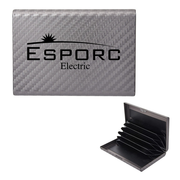 RFID Carbon Fiber Pattern Aluminum Card Case