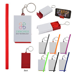 Sip And See Silicone Straw With Phone Stand