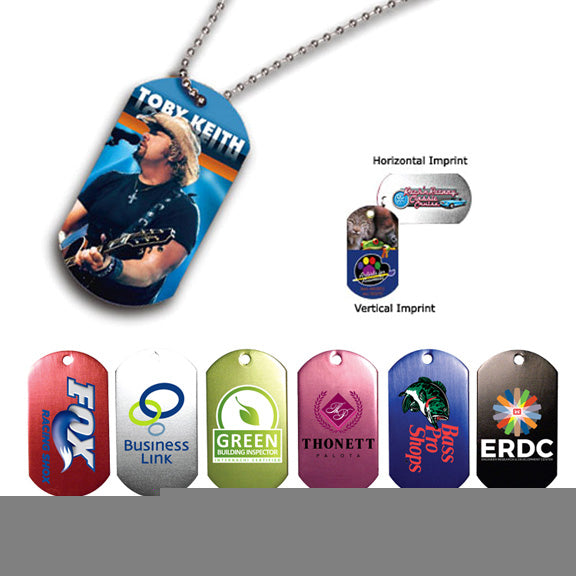 Metal Dog Tag with 23 1/2  Ball Chain