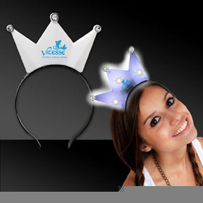 White LED Crown Headband