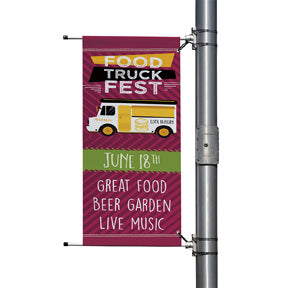 30 x 60 inch Vinyl Boulevard Banner - double sided