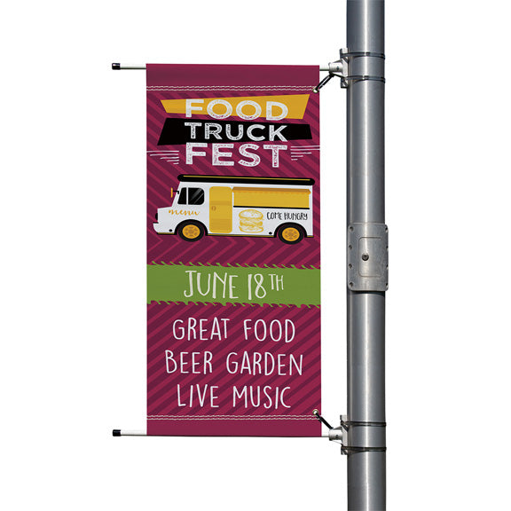 30 x 60 inch Vinyl Boulevard Banner - double sided