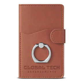 Leeman Tuscany Dual Card Pocket with Metal Ring