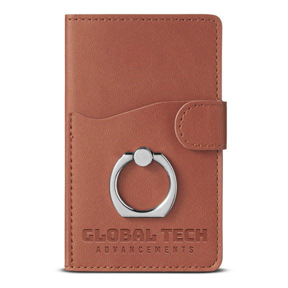 Leeman Tuscany Dual Card Pocket with Metal Ring