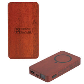 FSC Wood MagClick Fast Wireless Power Bank