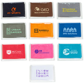 6x6 220GSM Microfiber Cleaning Cloth in Clear PVC Case