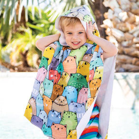 Kids Hooded Beach Poncho