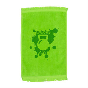 Premium Fringed Velour Sports Towel Colored