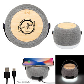 RPET Light Up 15W Charger and Hi Fi Speaker