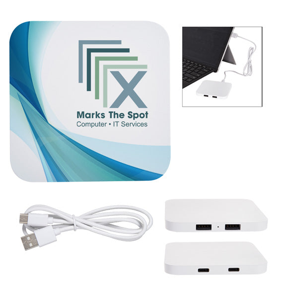 Power Up 2 Port USB Hub and Charging Pad