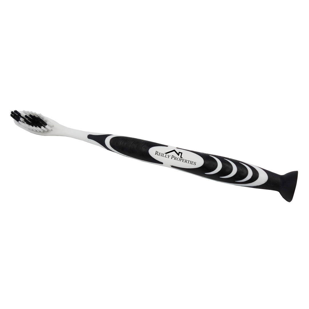 Stand Up Suction Toothbrush With Tongue Scraper