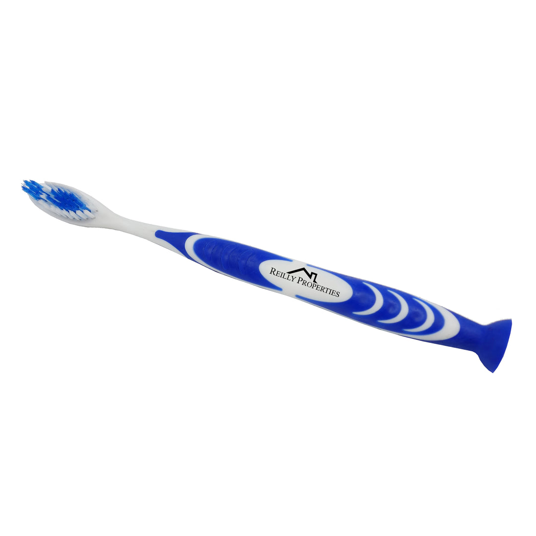 Stand Up Suction Toothbrush With Tongue Scraper