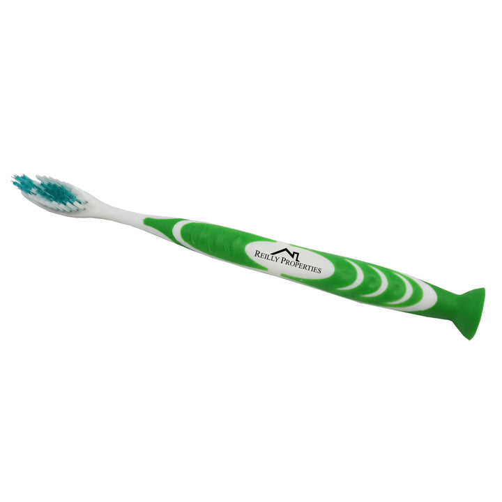 Stand Up Suction Toothbrush With Tongue Scraper