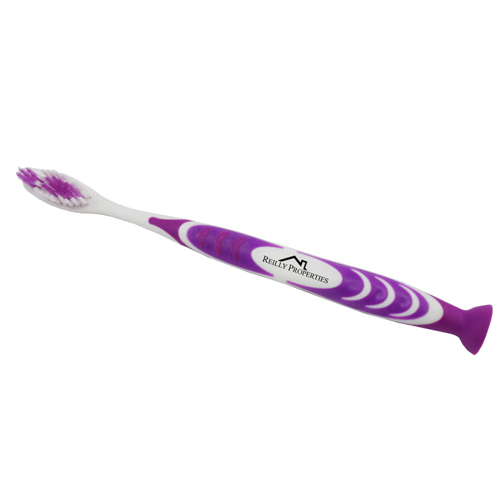 Stand Up Suction Toothbrush With Tongue Scraper
