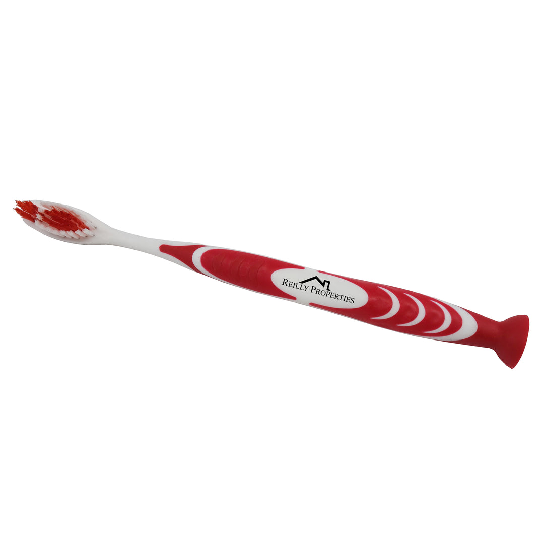 Stand Up Suction Toothbrush With Tongue Scraper