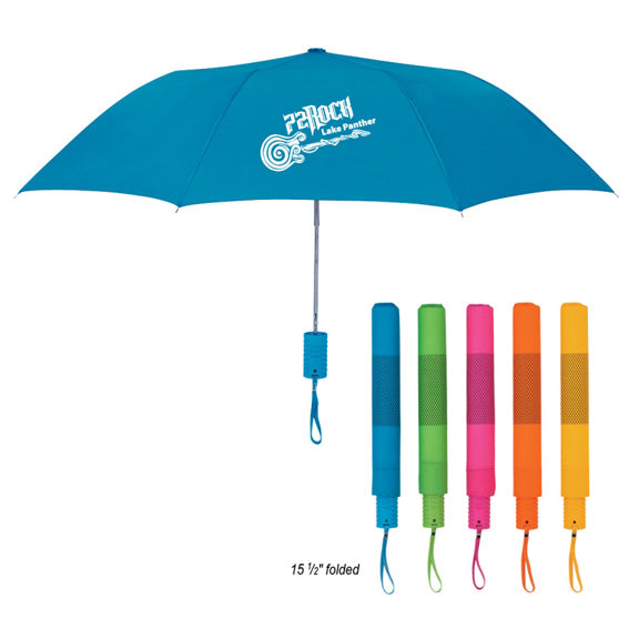 42 Inch Arc Neon Telescopic Folding Umbrella