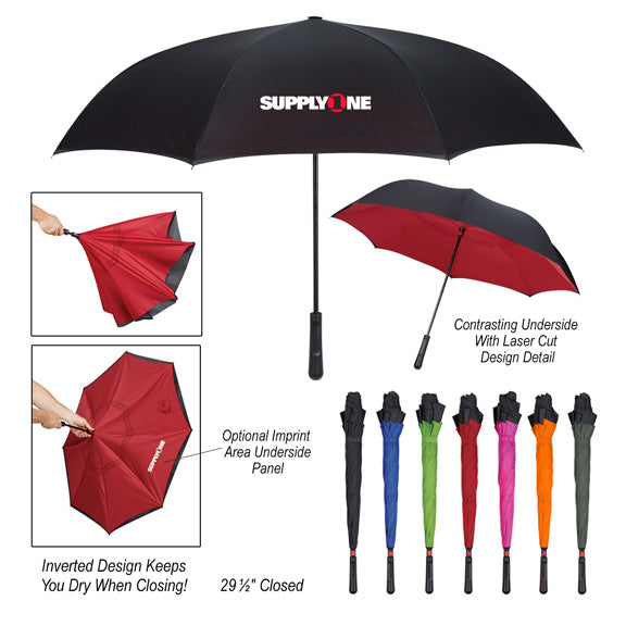 48 Inch Arc Two Tone Inversion Umbrella