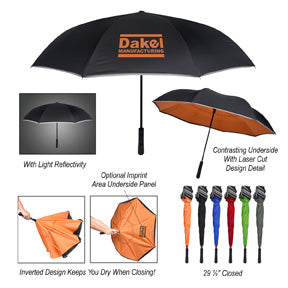 48 Inch Arc Reflective Edge Inversion Umbrella