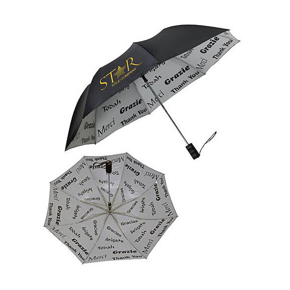 Peerless Umbrella with Thank You Print