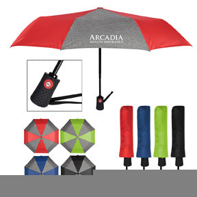 Heathered Telecopic Folding Umbrella 42 Inch