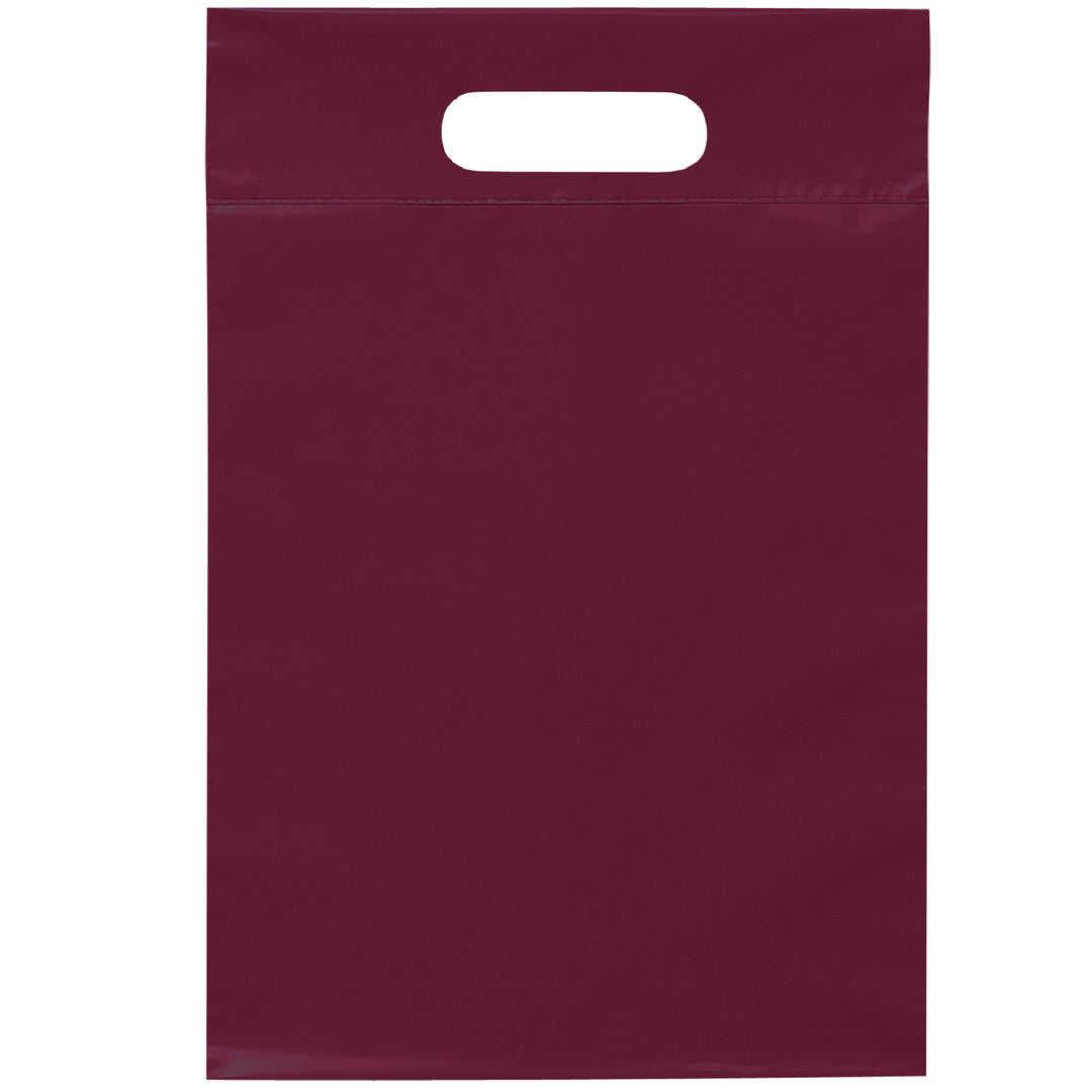 Die Cut Handle Bag - 9 1/2W x 14H - Flexo Ink Print