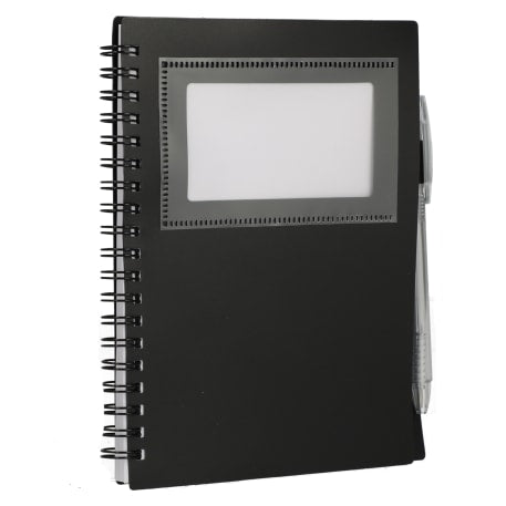 FSC® Recycled 5" x 7" Star Spiral Notebook with Pe