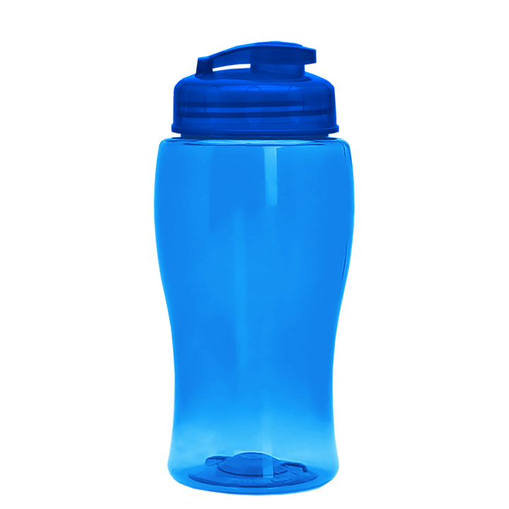 Poly-Pure Jr. - 18 oz. Transparent Bottle with USA Flip