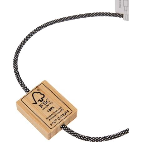 FSC® 100% Bamboo 5-in-1 100W Laptop Charging Cable
