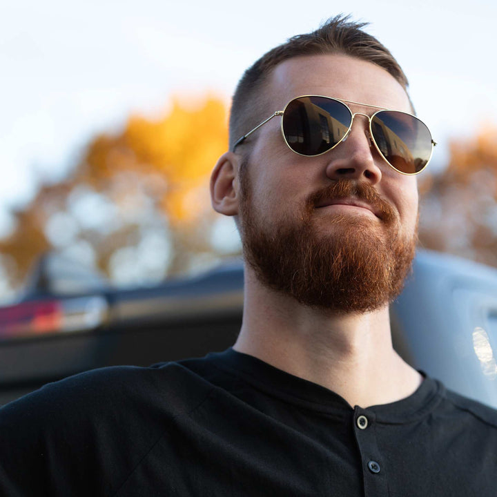 Stunkel Recycled Aviator Sunglasses