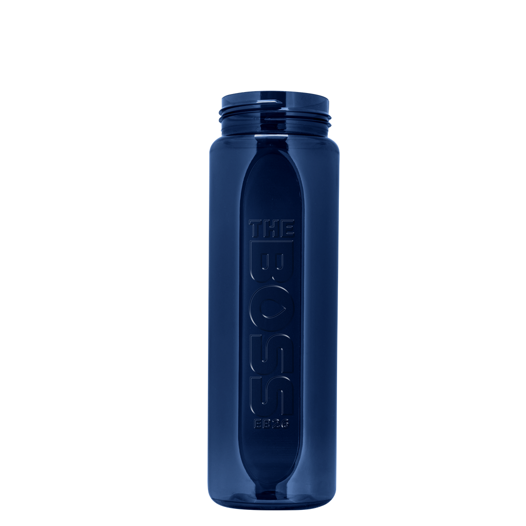 Boss Embossed RPET Bottle with Grip Lid - 26 oz.