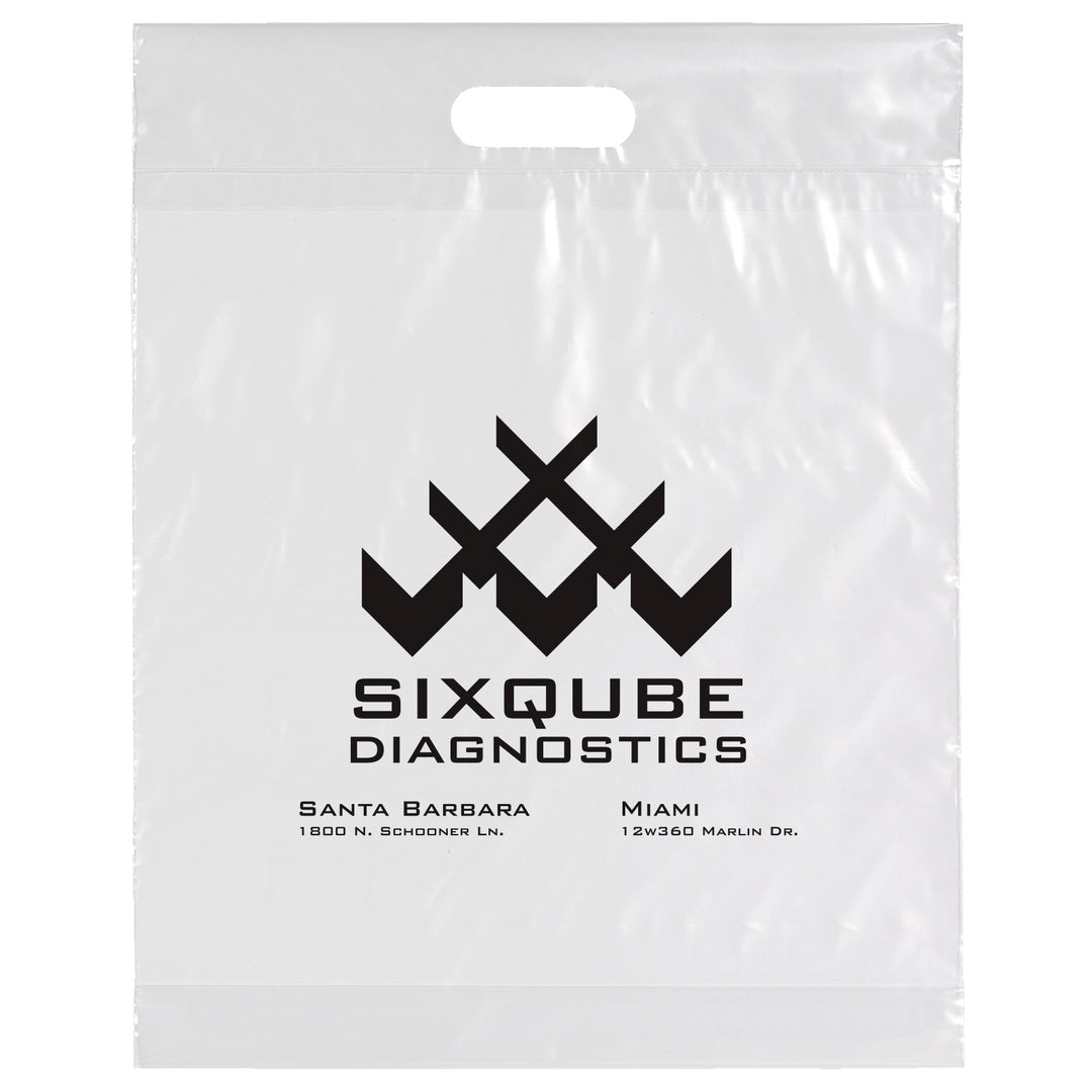 Die Cut Handle Bag - 15W x 19H x 3 - Flexo Ink Print