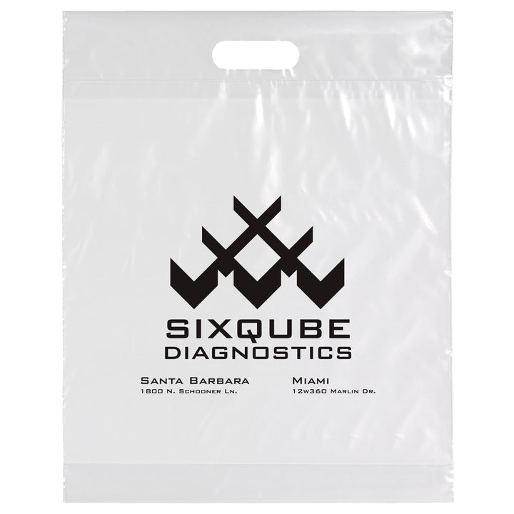 Die Cut Handle Bag - 15W x 19H x 3 - Flexo Ink Print