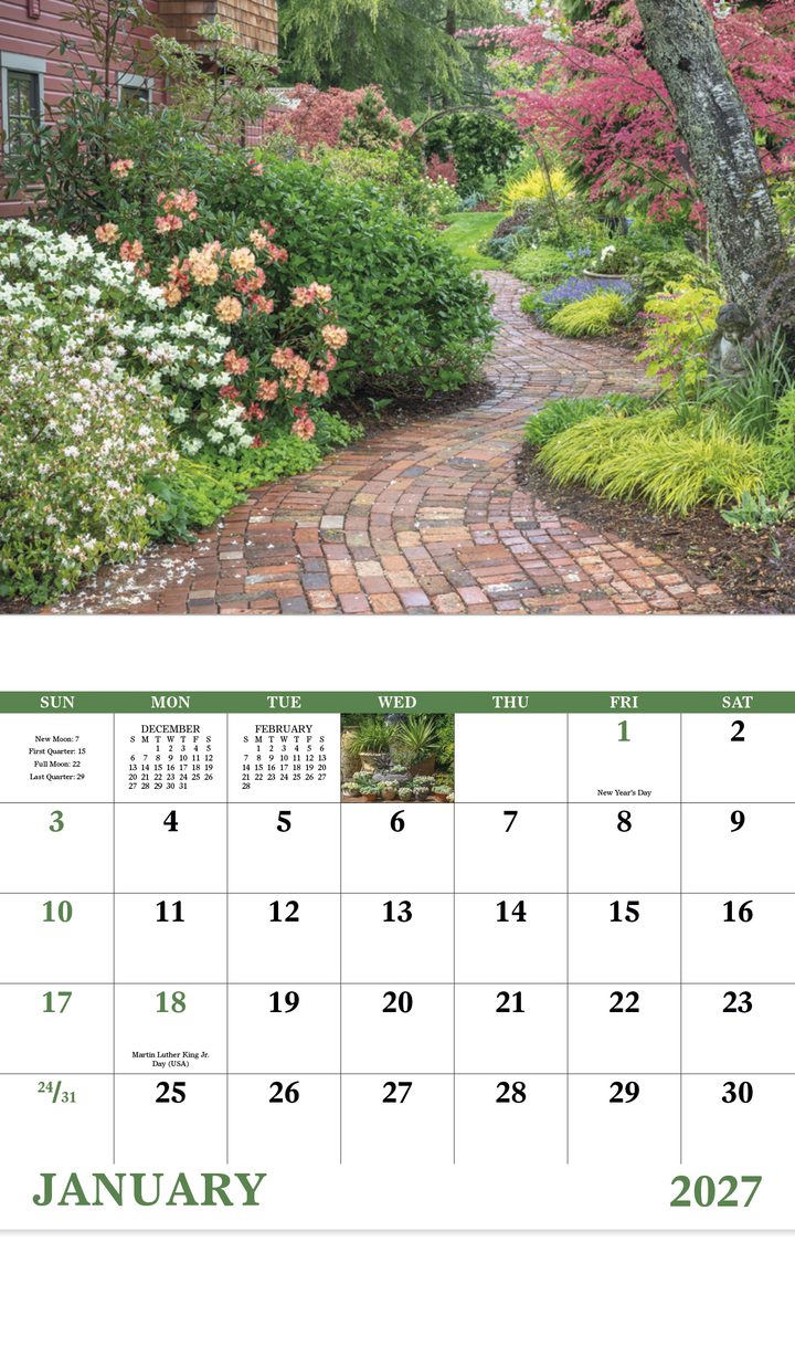 Good Value™ Garden Walk - Stapled Calendar