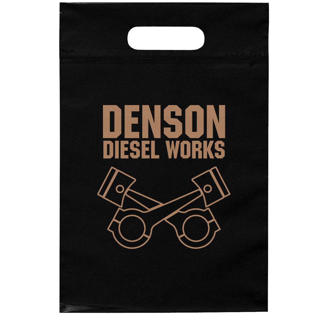 Die Cut Handle Bag - 9 1/2W x 14H - Flexo Ink Print