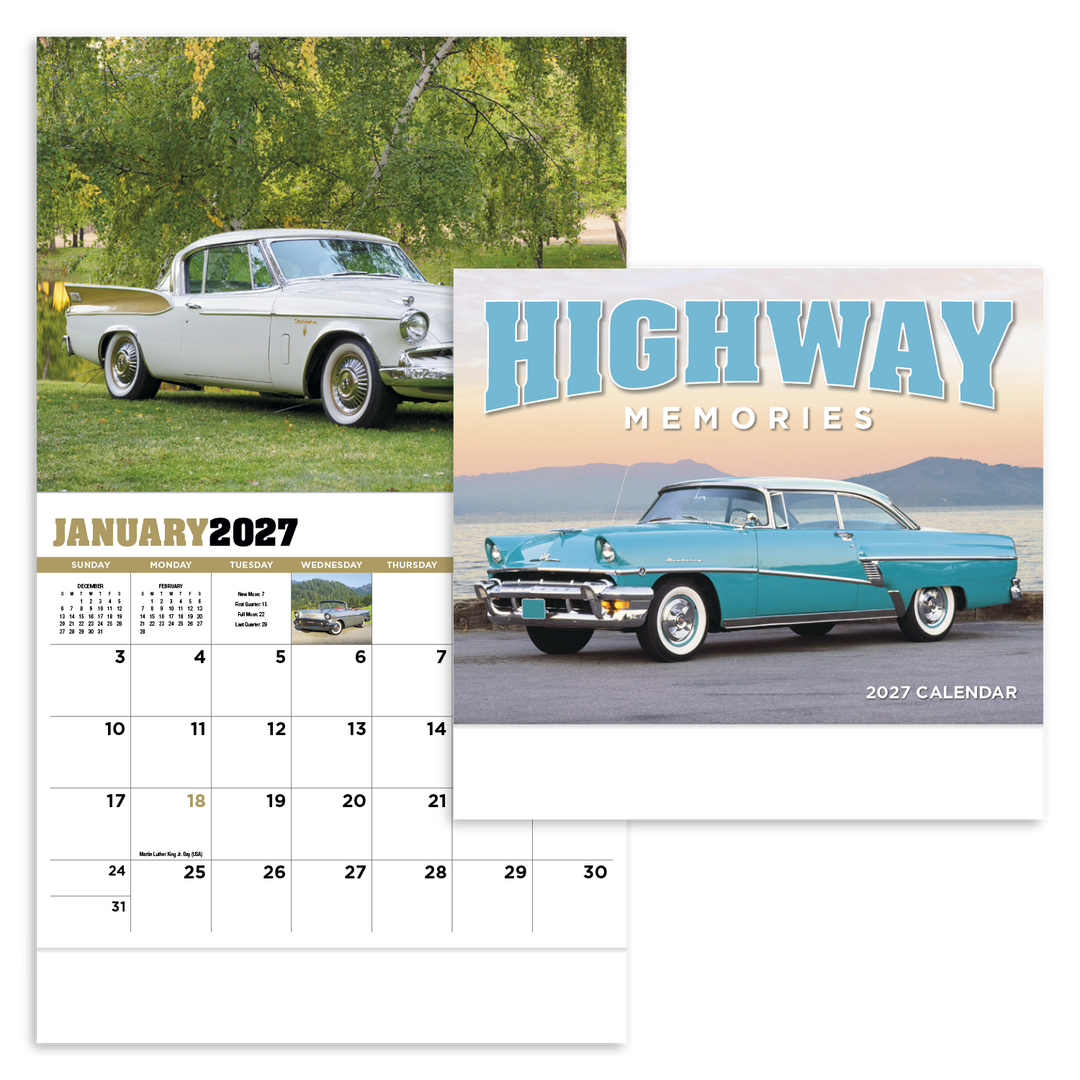 HotLine® Products Highway Memories Appointment Calendar - Stapled