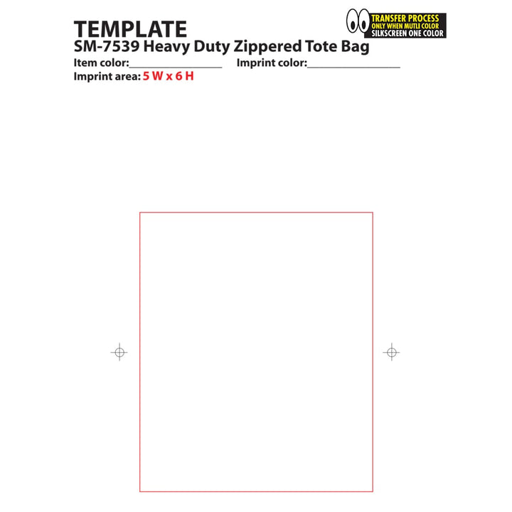 Heavy Duty Zippered Convention Tote