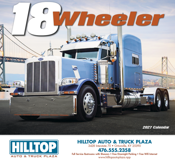 HotLine® Products 18-Wheeler Wall Appointment Calendar - Stapled