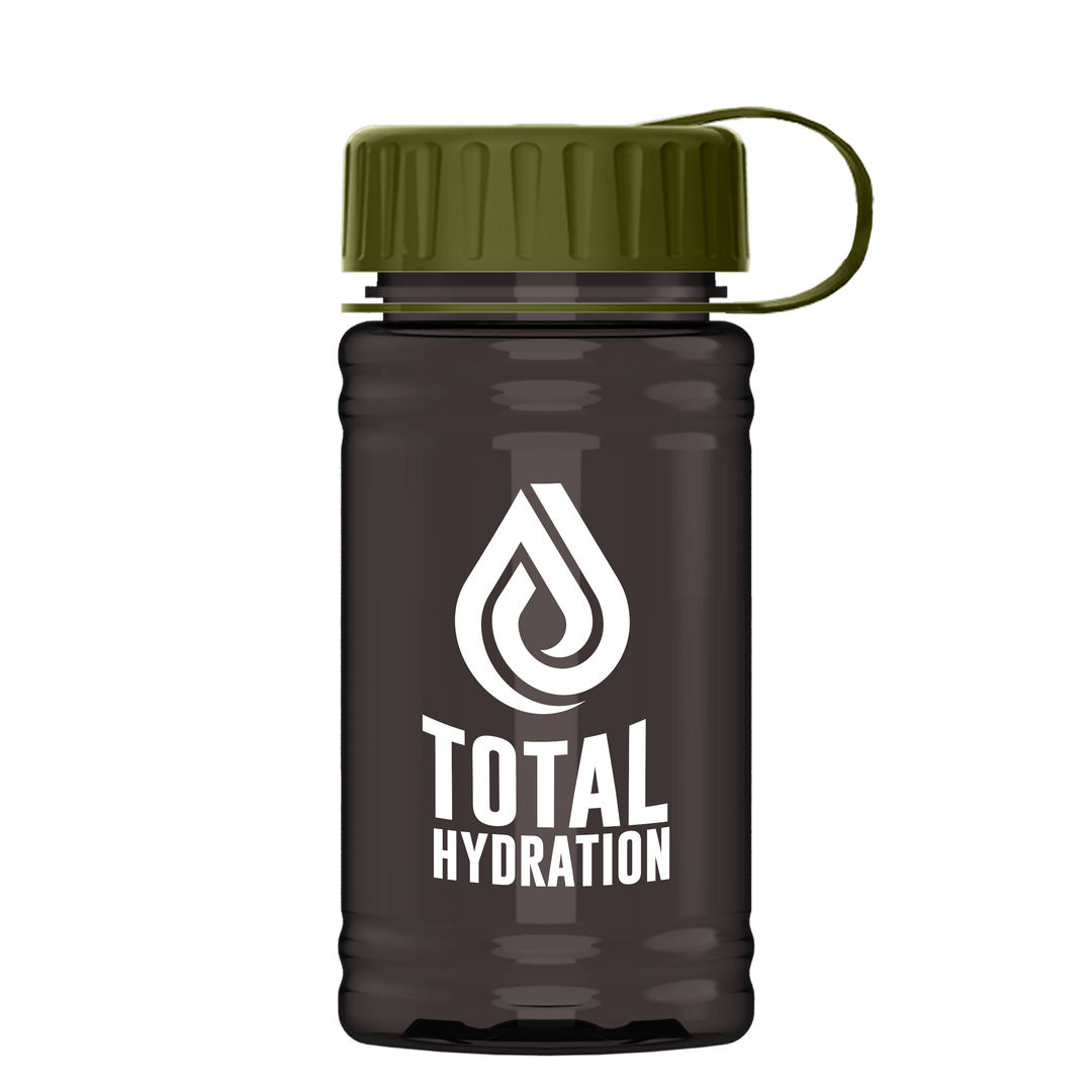 Mini RPET Bottle with Tethered Lid - 16 oz.
