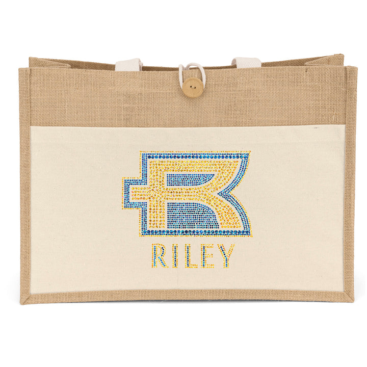 Riley™- Jute Tote - Sparkle