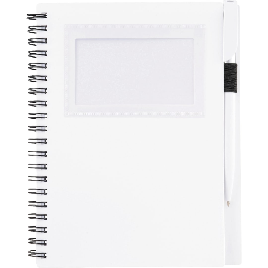 FSC® Mix 5.5" x 7" Star Spiral Notebook with Pen