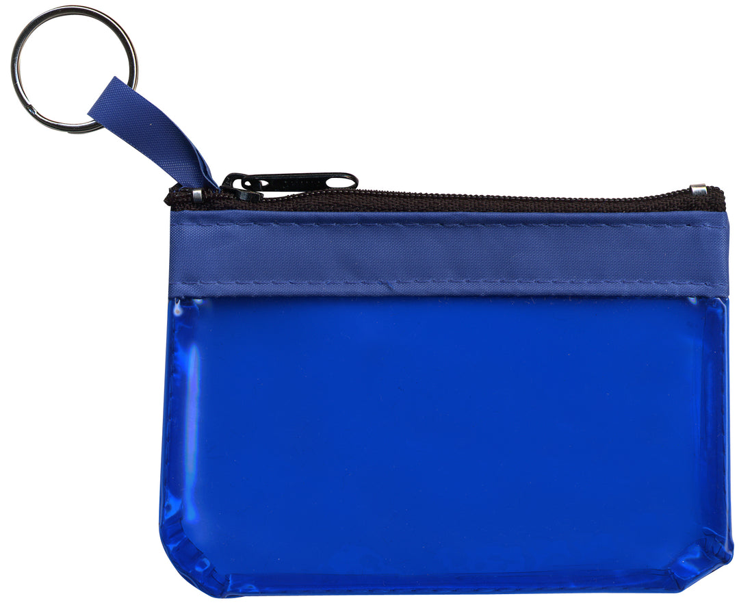 The Rainbow Translucent/ Crystal Clear Zip Pouches w/ Key Ring