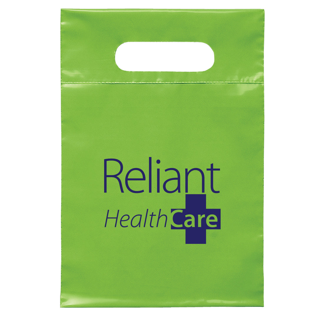 Die Cut Handle Bag - 7W x 10 1/2H - Flexo Ink Print