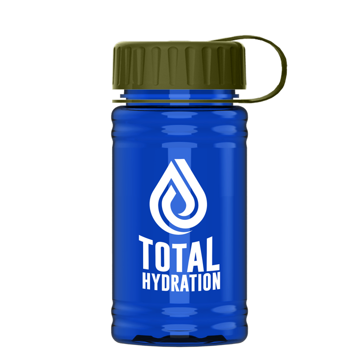 Mini RPET Bottle with Tethered Lid - 16 oz.