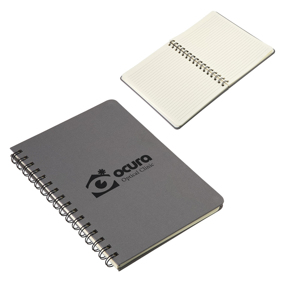 Parley Repreve® Recycled Textured Hardcover Spiral Notebook