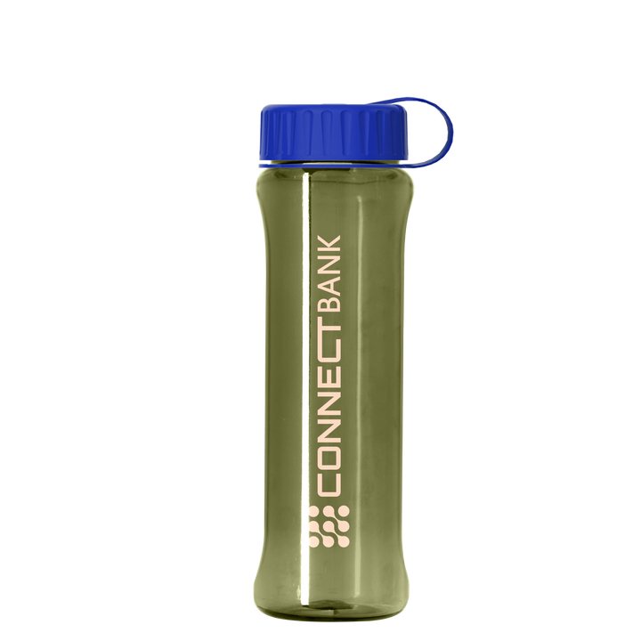 Boss Embossed RPET Bottle with Tethered Lid - 26 oz.