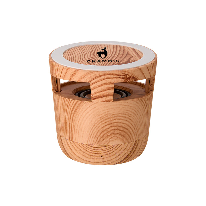 Woodgrain Wireless Charging Pad And Speaker 2.0
